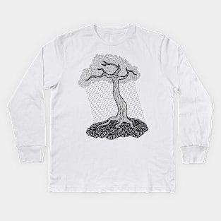 Raining tree Kids Long Sleeve T-Shirt